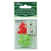 Clover Small Lockable Stitch Markers 20pce