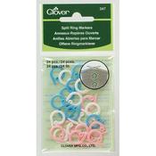 Clover Split Ring Stitch Markers 24pce