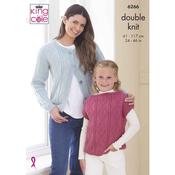 King Cole Orchard DK Cardigans, Sweater and Top Pattern 6266 image