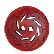 22mm Walnut Finish Wooden 2 Hole Buttons%
