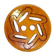 18mm Cedar Finish Wooden 2 Hole Buttons