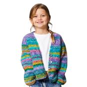 King Cole Flair Children's Sweater and Cardigan Pattern 6380