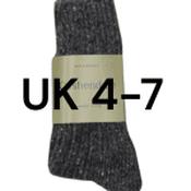 Cushendale 80% Wool Hiking Socks - Grey 4-7 image