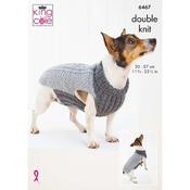 King Cole DK Dog Coats Pattern 6467
