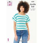 King Cole Cottonsoft DK Crocheted Top &amp; Sleeveless Top 6500
