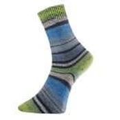 Pro Lana Grindelwald Golden Socks Stretch 4ply - 06 Green Blue image