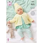 King Cole Baby Matinee Jacket Set | Pattern 5984