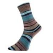 Pro Lana Grindelwald Golden Socks Stretch 4ply - 03 Teal Brown image