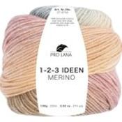 Pro Lana Ideen 123 100% Merino 250m 100gm - 09 Pink Beige Blue