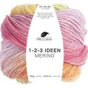 Pro Lana Ideen 123 100% Merino 250m 100gm - 01 Pink Green Yellow