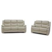 Gravity 3+2 Reclining Suite Beige with Drinks table image