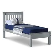 Oxford - Smokey Grey Single Frame Bed &amp; Mattress (3ft) image