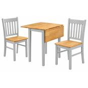 Compact Dropleaf Grey Dining Set image