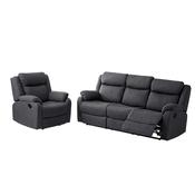 Jonas 3+1 Recliner Suite Dark Grey image
