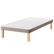 HL - Mink Plush Velvet Single Divan Base with Wooden Legs ( 3ft )