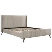 Sunset - Upholstered Beige Divan Base | 5ft King Size image