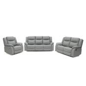 Torque 3+2+1 Grey Eco Leather Reclining Suite | Manual or Electric image
