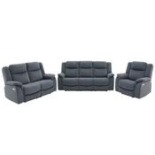Torque - 3+2+1 Grey Reclining Suite image