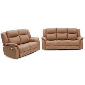 Torque 3+2 Brown Eco Leather Reclining Suite | Manual or Electric image