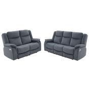 Torque - 3+2 Grey Reclining Suite