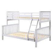 Oxford - White Triple Bunk Bed Frame image