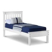 Oxford - White Single Frame Bed &amp; Mattress (3ft) image