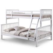 Oxford - White Triple Bunk Bed &amp; Mattresses