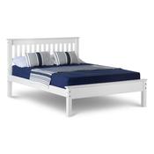 Oxford - White Small Double Frame Bed &amp; Mattress (4ft)
