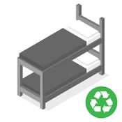 Bunk bed set removal image