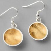 Bowl Drop Earrings - 22ct Gold Vermeil &amp; Sterling Silver