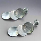 Stepping stone-Drop Earrings Silver image