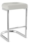 Turin White Bar Stool