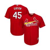 Men's St. Louis Cardinals Bob Gibson Replica Alternate Jersey - Red image