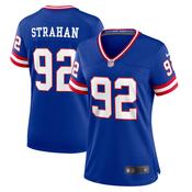 Women's New York Giants Michael Strahan Classic Retired Player Game Jersey Royal Blue image