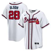 Men's Atlanta Braves Matt Olson Home Player Jersey - White image
