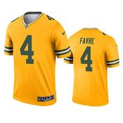 Men's Green Bay Packers Brett Favre Inverted Legend Jersey - Gold image