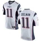 Men's New England Patriots Julian Edelman Game Jersey White image