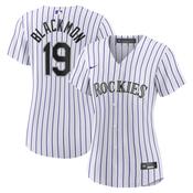 Women's Colorado Rockies Charlie Blackmon Home Player Jersey - White image