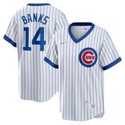 Men's Chicago Cubs Ernie Banks Home Cooperstown Collection Player Jersey - White image