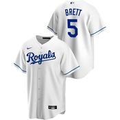 Men's Kansas City Royals George Brett Replica Home Jersey - White image