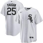 Men's Chicago White Sox Andrew Vaughn Cool Base Replica Home Jersey - White image