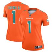 Women's Miami Dolphins Tua Tagovailoa Inverted Legend Jersey Orange image