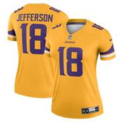 Women's Minnesota Vikings Justin Jefferson Inverted Legend Jersey Gold image