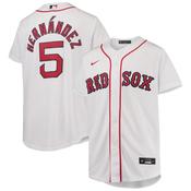 Youth Boston Red Sox Enrique Hernandez Home Player Jersey - White image