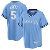 Men's Kansas City Royals George Brett Road Cooperstown Collection Player Jersey - Light Blue image