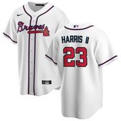 Men's Atlanta Braves Michael Harris II Cool Base Replica Home Jersey - White image