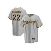 Men's Pittsburgh Pirates Andrew McCutchen Cool Base Replica Road Jersey - Gray image