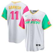 Men's San Diego Padres Yu Darvish City Connect Replica Jersey - White image