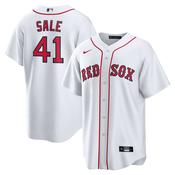 Men's Boston Red Sox Chris Sale Home Player Name Jersey - White image
