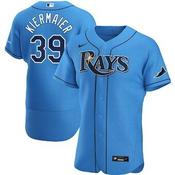 Mens Tampa Bay Rays Kevin Kiermaier Cool Base Replica Jersey Light Blue image
